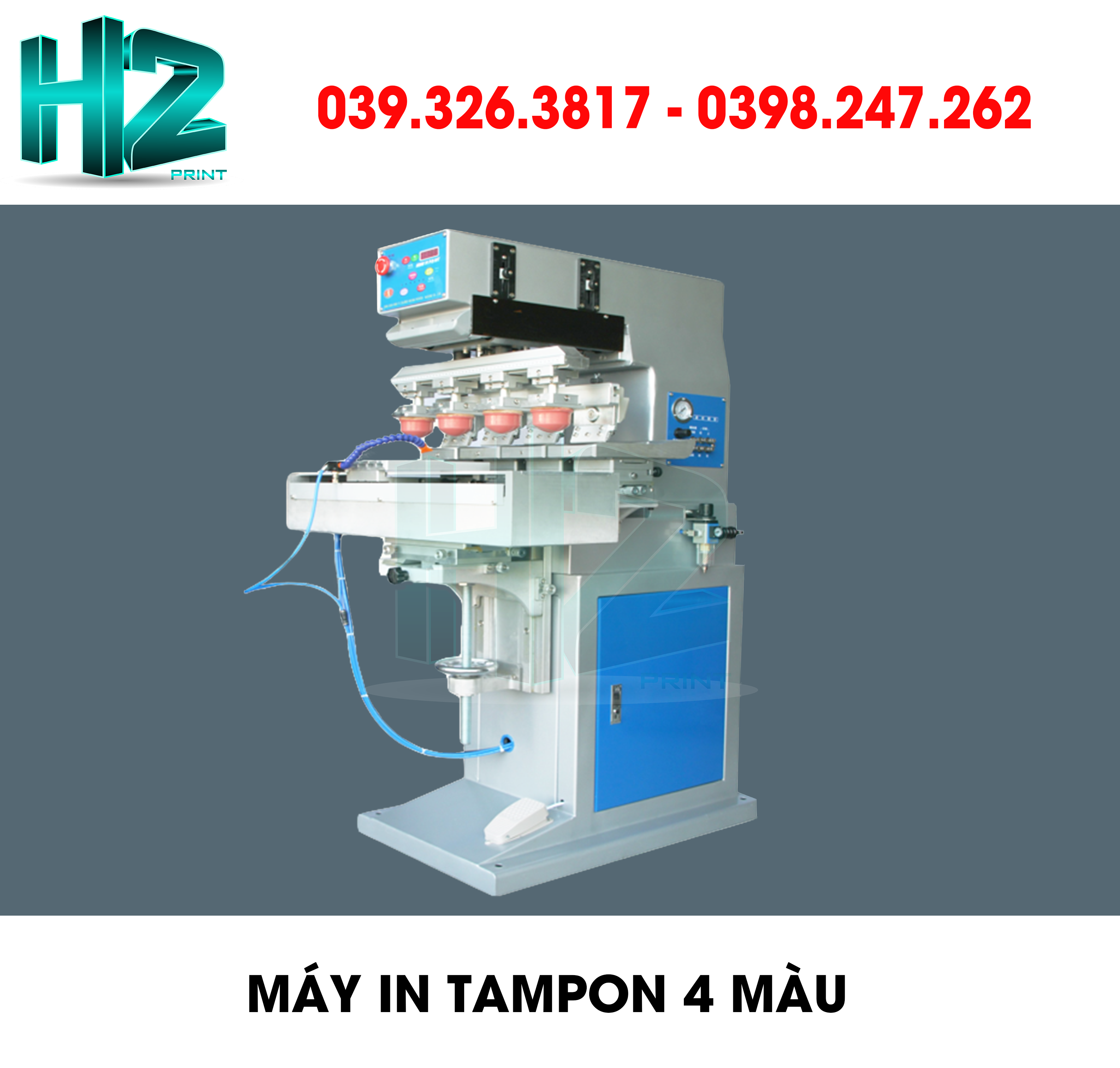 MÁY IN TAMPON 4 MÀU