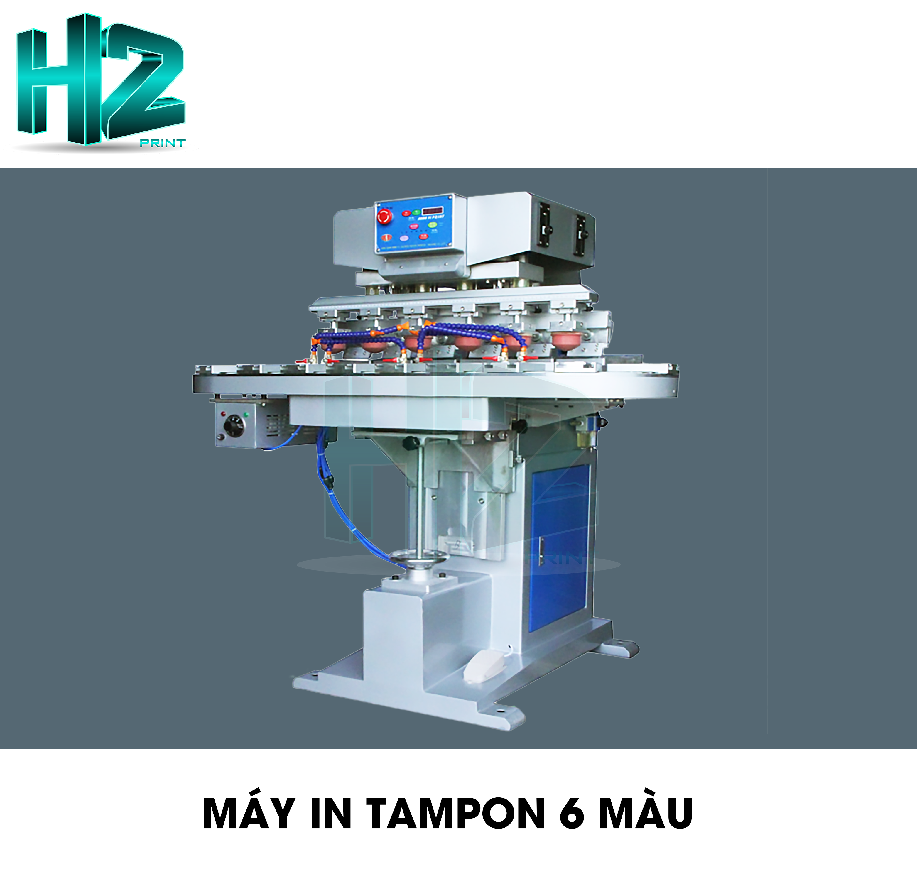 MÁY IN TAMPON 6 MÀU (BĂNG TẢI)